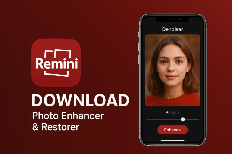 Remini App Download – AI Photo Enhancer, Old Photo Restoration & HD Video Editor